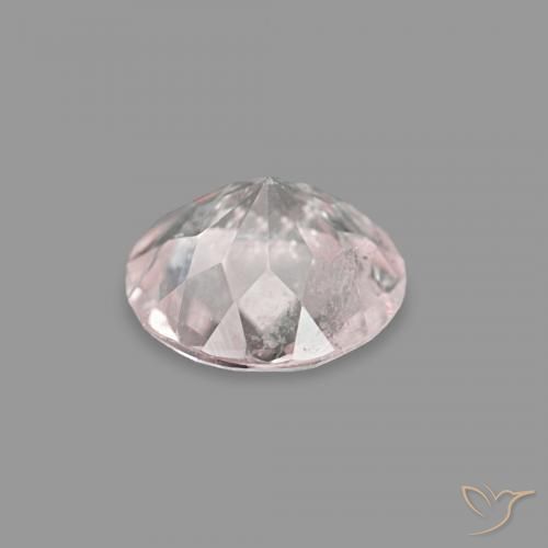 Morganita Rosado muy claro natural de 0.25 ct, Redondo, VS-SI