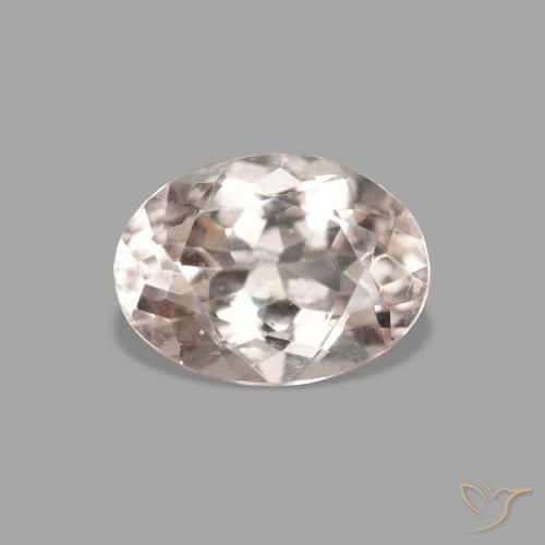 0.75ct Natural Rosado muy claro Morganita, Ovalada, VVS-VS