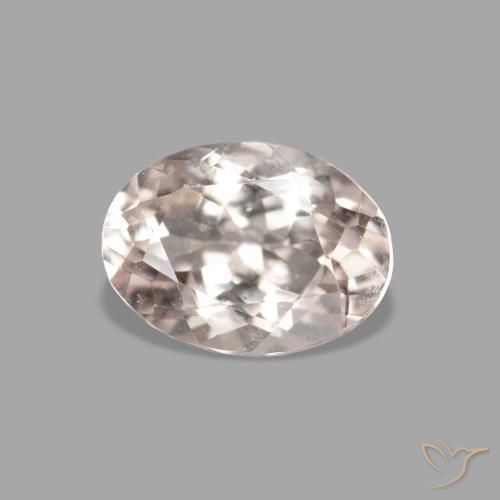 Morganita Rosado muy claro natural de 0.75 ct, Ovalada, VVS-VS