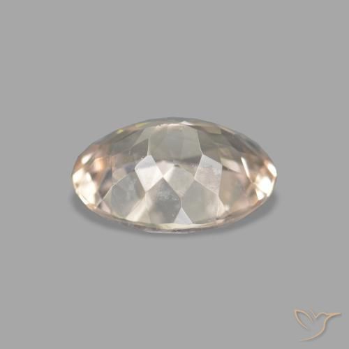 Morganita Rosado muy claro natural de 0.75 ct, Ovalada, VVS-VS