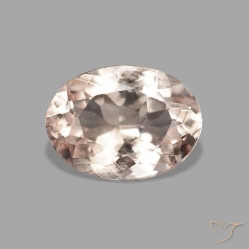 0.95ct Natural Medium Light-Pink Morganita, Ovalada, VVS-VS