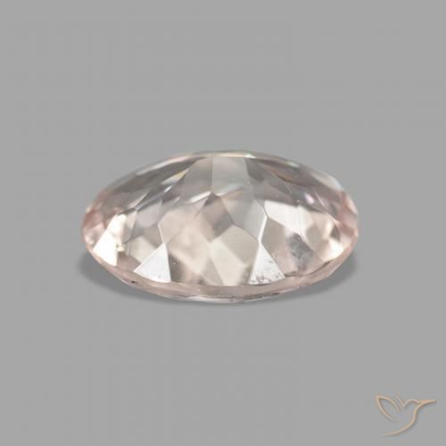 Morganita Medium Light-Pink natural de 0.95 ct, Ovalada, VVS-VS