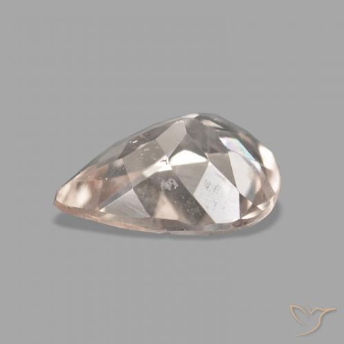 Morganita Rosado medio natural de 0.96 ct, En forma de pera, VS