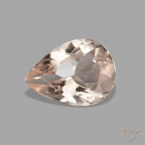 0.83ct Natural Medium Light-Pink Morganita, En forma de pera, VVS