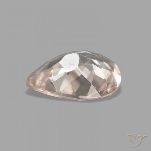 Morganita Medium Light-Pink natural de 0.83 ct, En forma de pera, VVS