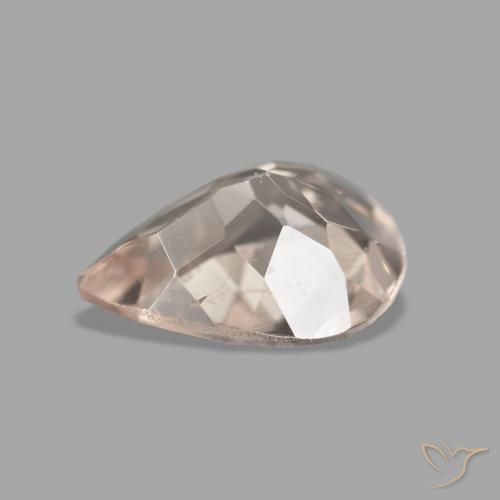 Morganita Rosado medio natural de 0.95 ct, En forma de pera, VVS