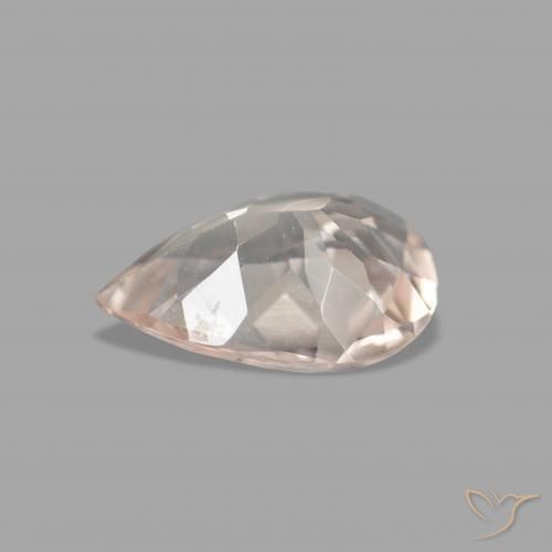Morganita Medium Light-Pink natural de 0.78 ct, En forma de pera, VVS