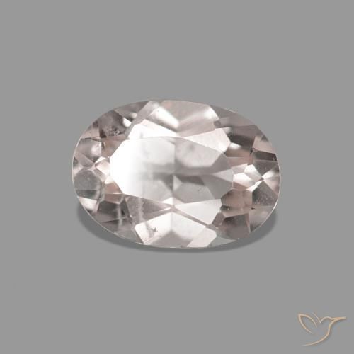 Morganita Medium Light-Pink natural de 0.43 ct, Ovalada, VVS-VS