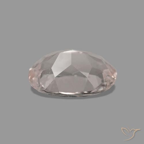 Morganita Medium Light-Pink natural de 0.43 ct, Ovalada, VVS-VS