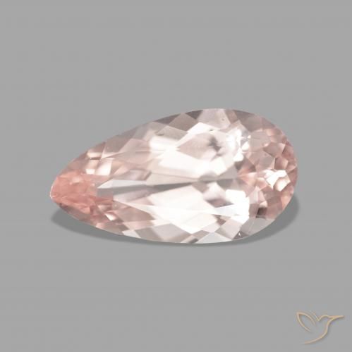2.48ct Natural Rosado medio Morganita, En forma de pera, VVS-VS