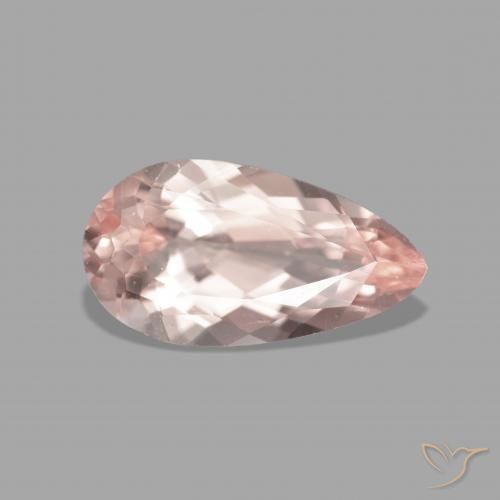 Morganita Rosado medio natural de 2.48 ct, En forma de pera, VVS-VS