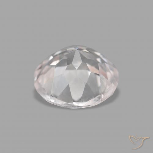 Morganita Rosado muy claro natural de 0.64 ct, Redondo, VVS