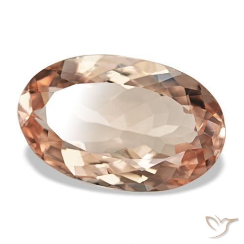 Morganita rosa natural de 6,71 ct, corte óvalo, VVS