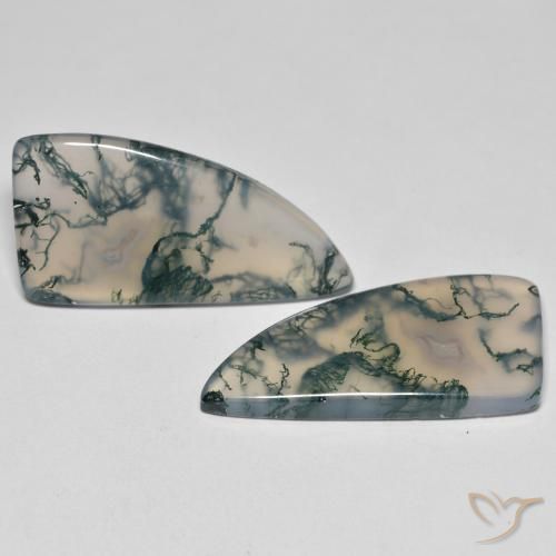 Gemas de Ágata musgosa Multicolor natural de 26.05 ct, Elegante, Transparente