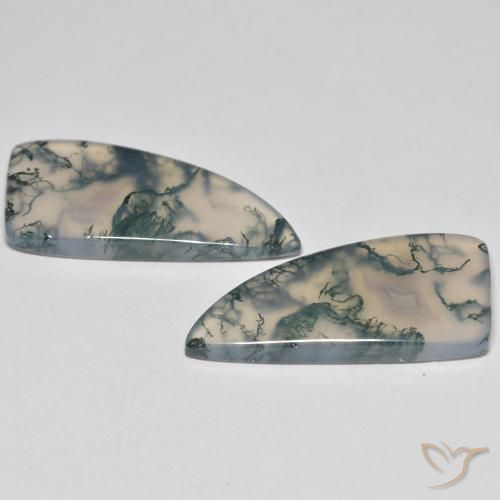 Gemas de Ágata musgosa Multicolor natural de 26.05 ct, Elegante, Transparente