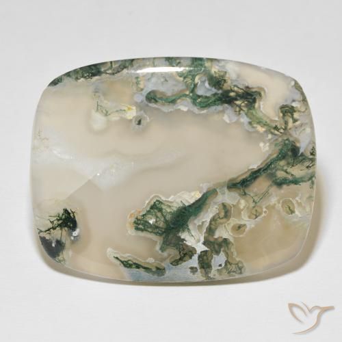 82.54ct Natural Multicolor ágata de musgo, Forma Cojín, Translúcido