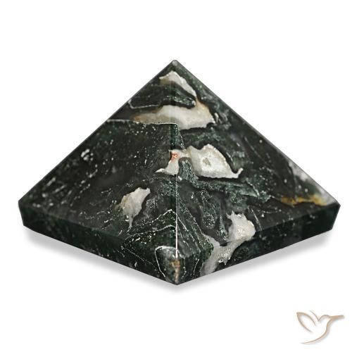 Ágata musgosa Verde bosque natural de 69.86 ct, Cuadrado, Opaco