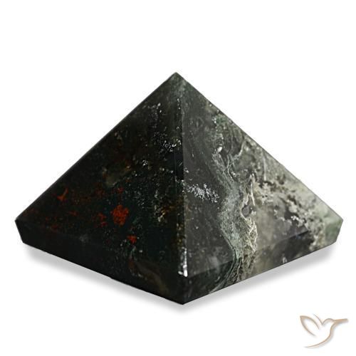 Ágata musgosa Verde bosque natural de 89.65 ct, Cuadrado, Opaco