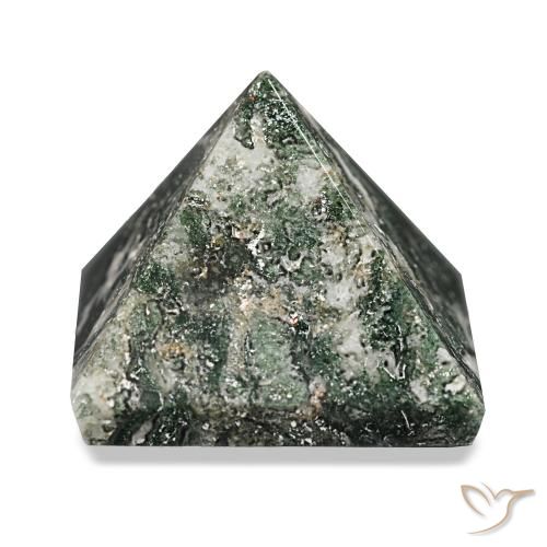 85.75ct Verde bosque Ágata musgosa, Cuadrado, Opaco