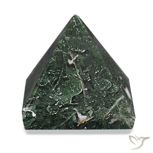 Ágata musgosa Verde bosque natural de 98.28 ct, Cuadrado, Opaco