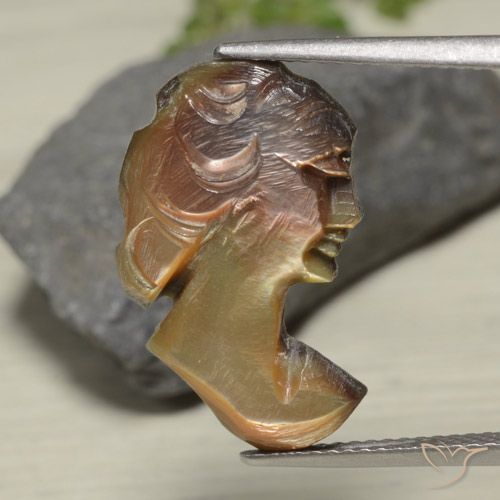 5.07ct Natural Ahumado Madreperla, Elegante, Opaco