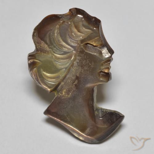 3.67ct Natural Ahumado Madreperla, Elegante, Opaco