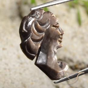 Madreperla Ahumado natural de 3.65 ct, Elegante, Opaco