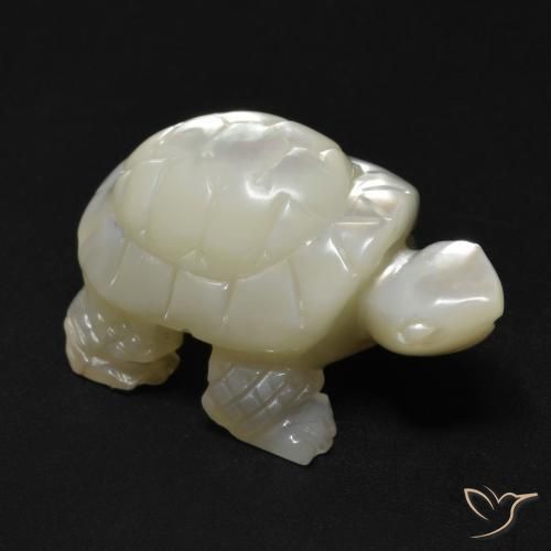 23.99ct Natural Blanco perlado Madreperla, Elegante, Opaco