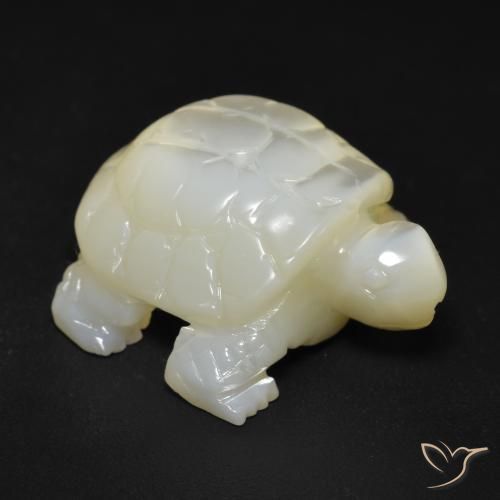 18.20ct Natural Blanco apagado Madreperla, Elegante, Opaco