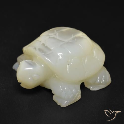 Madreperla Blanco apagado natural de 18.20 ct, Elegante, Opaco