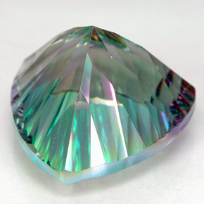 Cuarzo místico multicolor natural de 26,73 ct, trillón, IF