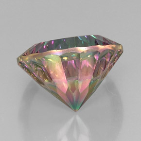 Cuarzo místico multicolor natural de 13,32 ct, corte redondo, VVS