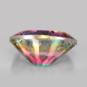 Cuarzo místico multicolor natural de 11,87 ct, corte óvalo, VVS