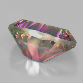 Cuarzo místico multicolor natural de 13,29 ct, corte óvalo, VVS