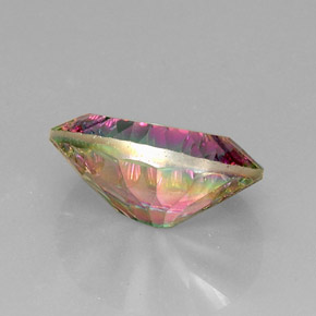 Cuarzo místico multicolor natural de 11,32 ct, corte óvalo, VVS