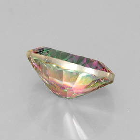 Cuarzo místico multicolor natural de 11,45 ct, corte óvalo, VVS