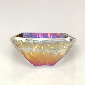 Cuarzo místico multicolor natural de 18,07 ct, corte cojín, IF
