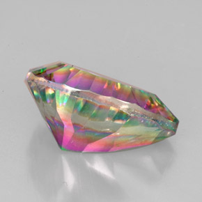 Cuarzo místico multicolor natural de 5,18 ct, en forma de pera, VVS-VS