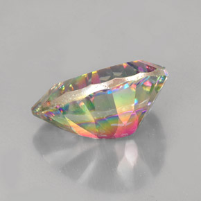 Cuarzo místico multicolor natural de 4,86 ct, en forma de pera, VVS-VS