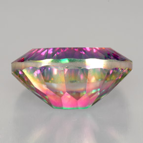 Cuarzo místico multicolor natural de 12,28 ct, corte óvalo, VVS-VS