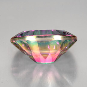 Cuarzo místico arcoíris superior natural de 11,41 ct, corte óvalo, VVS