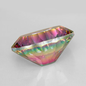 Cuarzo místico multicolor natural de 9,34 ct, corte óvalo, VVS-VS
