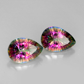 Gemas de Cuarzo Místico Arcoíris superior natural de  ct, En forma de pera, VVS