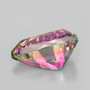 Cuarzo místico multicolor natural de 5,40 ct, en forma de pera, VVS-VS