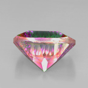 Cuarzo místico multicolor natural de 28,86 ct, corte cojín, VVS-VS