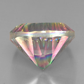 Cuarzo místico multicolor natural de 32,74 ct, corte cojín, VVS-VS