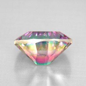 Cuarzo místico multicolor natural de 4,59 ct, corte óvalo, VS