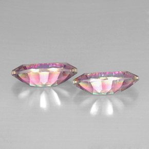 Gemas de cuarzo místico multicolor natural de  ct, marquesa, VVS-VS