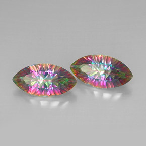 Gemas de Cuarzo Místico Arcoíris superior natural de  ct, Marquesa, VVS-VS