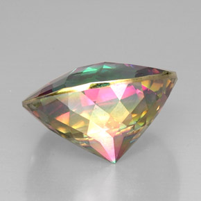Cuarzo místico multicolor natural de 31,30 ct, corte redondo, VVS-VS